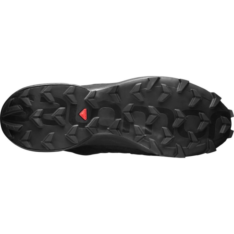 Black Salomon Speedcross 5 Men's Trail Running Shoes | PH 17093B